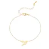 Bracelet Chereda acier inoxydable mignon oiseau Bracelet pour femmes ami Bracelets porte-bonheur soeur maman cadeaux fête anniversaire bijoux