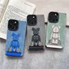 Fashion Bear Telefonfodral Mjukt skal för IPhone 11 12 12pro 12promax 13 13pro 13promax 14 14pro 14promax 14plus Fodral Shell