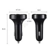 FM Adapter E6 Bluetooth Car Charger Transmitter with Dual USB Adapter Handfree MP3 Player Support TF Card for iPhone Samsung Universal
