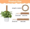 Fournitures de jardin Autres plantes d'intérieur 30 cm/40 cm Poteau totémique en bâton de mousse de coco pour plantes grimpantes Support