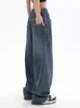 Jeans Femme Femmes American Vintage Baggy Jeans Taille élastique Surdimensionné Long Pantalon Denim Pantalon Large Jambe Streetwear Droit Basique Quotidien 230215