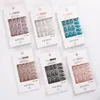 Fałszywe paznokcie 24pcs Glitter Fałszywy galaretka Klejem Wyjmowany krótki mody manicure