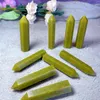 Decorative Figurines Natural Green Jade Healing Stone Energy Quartz Home Decoration Reiki Tower Ornament Gifts