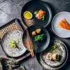 Piatti Disco in stile giapponese Piatto in ceramica Bistecca da colazione Piatto piano Stoviglie per ristoranti occidentali poco profondi