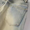 2022 Designer mens jeans hip-hop fashion zipper hole wash jean pants retro torn fold stitching men design motorcycle riding cool s3362