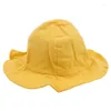 Chapeaux d'été décontracté pour bébé, casquette d'extérieur pour filles et garçons, chapeau de plage réglable en coton, belle couleur bonbon