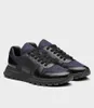 New Popular Casual-stylish Sneakers Shoes Re-Nylon Brushed Leather Men's Black Knit Fabric Runner Mesh Runner Trainers Man Sports Outdoor Walking EU38-46
