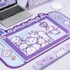 Muskuddar handled vilar data groda kawaii kanin trap spelare mousepad rosa söt mus pad tecknad tangentbord skrivbord matta stor musmatta handled viltillbehör T230215