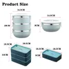 Lunch Boxes Portable Stainless Steel Thermal For Kids School Microwave Salad Fruit Food Container 230216