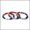 Bracelets de charme Mélanger et assortir Lots assortis Perles de pierre Bracelet Femmes Hommes Yoga Main Chaîne Bijoux Amitié Cadeau Drop Delivery Dhv16