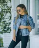 Kvinnors jackor kvinnor denim kläder kort lös jacka vintage koreansk höst streetwear beskuren långärmad roupa mulher harajuku ropa de de