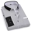 Мужские повседневные рубашки с модным принтом, повседневная мужская рубашка на пуговицах с длинным рукавом, шитье, карманный дизайн, ткань, мягкая удобная для мужчин, платье Slim Fit 4XL 8XL 230215