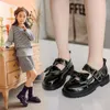 Chaussures plates mode arc en cuir printemps petites filles princesse décontracté respirant enfants fête danse E770
