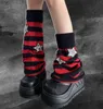 الجوارب الجوارب Mikumn Harajuku Women Winter Winter Leghers Socks Girl Girl Gothic Stringled Stars Knuster Treader Long Socks Punk Foot Cover 230215