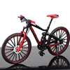 Novelty Games 1 10 Mini Model Alloy Bicycle Toy Finger Mountain Bike Pocket Diecast Simulation Metal Racing Funny Collection Toys for Children 230216
