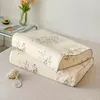 Taie d'oreiller Floral Latex couverture mousse à mémoire taie d'oreiller coussin 30x50/40x60cm coton pour chambre