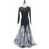 Scenkläder 2023 Ballroom Waltz Modern Dance Dress Competition Standard Dancing Clothes