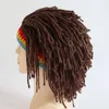 Basker Creative Dirty Braid Hat Vuxen Big Children's Cap Rolig hand Sticking Hair Wig för män och kvinnor