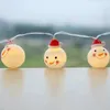 Рождественские украшения снеговики струны светодиодные 2 режима для