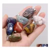 Charms Reiki Healing Irregar Energy Stone Róż White Crystal wisiorek do akcesoriów naszyjnika biżuteria tworzy wyniki dostawy dhdod