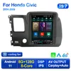 Lecteur radio stéréo DVD de voiture Android 11 pour Honda Civic 8 2005 - 2012 Navigation vidéo multimédia de style Tesla GPS 2 Din 4G WiFi Audio