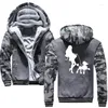 Männer Hoodies Frau Hund Warme Sweatshirts Männer Winter Dicke Fleece Jacken Casual Zipper Hoody Erwachsene Mäntel Top Kleidung Männlich