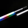 Светодиодная рейв -игрушка TXQSaber RGB Pixel Smooth Swing Stightber Металлическая ручка тяжелые дуэльные цвета изменять