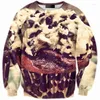 Herren Hoodies CNUUIKOOEK Sweatshirts 3D Delicious Cake Bread Bedruckter Kapuzenpullover Langarmpullover Marke