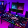 Mauspads Handgelenkstützen Asus Rog RGB Mauspad Gaming Zubehör Computer Großes Mousepad Hintergrundbeleuchtung LED Gamer Mause Teppich 900x400 Für CS GO Schreibtischunterlage T230215