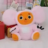 Cheburashka Plush Toys Big Eyes Kwaii Monkey Doll Ryssland Anime Baby Kid Sleepase Doll Toys for Children Girls LT0011