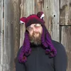 Berets Unisex ручной работы вязаная шапочка мультфильм осьминога осьминога щупаль