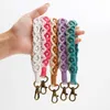 Rame Boho schoudertasje armband sleutelhanger pols Lanyard handgemaakte geweven prachtige houder voor vrouwen