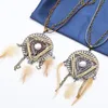 Pendant Necklaces Dream Net Feather Bohemian Fashion Jewelry Random Shape Necklace Women Gift/ Clothing Accessories