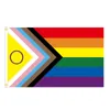 90x150cm Rainbow Flag 3x5ft Färgglada polyester Lesbian Gay Parade Flags Banner LGBT Pride Home Decoration 9 Styles