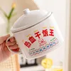 Bowls Imitation Enamel Instant Noodle Bowl With Lid Chinese Rice Vintage Large Capacity Tea Mug