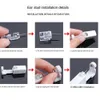 1PC Disposable Sterile Ear Piercing Unit Cartilage Tragus Helix Piercing Gun NO PAIN Piercer Tool Machine Kit Stud DIY Jewelry