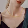 Choker Bohemian Dangle Halskette Edelstahlrand für Frauen Stil einfach