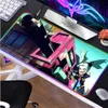 Mouse Pads Wrist Rests RGB Anime Mouse Pad Cyberpunk edgerunners Desk Mat Computer Deskmat Mousepad Kawaii Gaming Accessories PC Gamer Mouse Mats XXL T230215