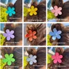 Griffes de cheveux élégantes Clip Party Favor Big Flower Designer épingle à cheveux coréen fort support Barrettes femmes filles queue de cheval épingles à cheveux Fashi9151976