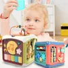 Drums Percussion 7 In 1 Multifunction Musical Toys for Baby Activity Cube Hand Drum Bead Maze Counting Toy Baby Toddler Girl Learning Toys Gifts 230216