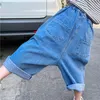 Jeans mode 2023 filles pantalon enfants enfants bébé lavé Denim longues jambes larges pantalon pantalon S10661