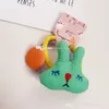 Корейская мультфильма кроличьи конфеты кнопка аксессуары для волос детские пары волос пара версии версии резиновая полоса головной убор головных голов