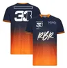 F1 Team T-Shirt Formula 1 سائق القمصان القصيرة القصيرة للأكمام الصيفية جولة جولة قميص رقبة غير رسمية بالإضافة إلى حجم شعار السيارة جيرسي