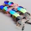 Hundebekleidung, Haustierbrille, niedliche Retro-runde Katzen-Sonnenbrille, reflektierend, für kleine Hunde und Katzen, PO-Requisiten-Zubehör