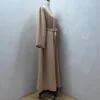 Etniska kläder Dubai Abaya Turkiet Kimono Cardigan Islam Muslim Hijab Dress Jilbab Abayas For Women Robe ETe Caftan Islamic F8167