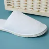 Pantofole usa e getta Cotone bianco Uomo Donna El Slides Sandali da viaggio per la casa Calzature per l'ospitalità Taglia unica in vendita 230216