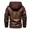 Men's Jackets Mens Leather Jackets Winter Casual Motorcycle PU Jacket Biker Leather Coats European Windbreaker Genuine Leather Jacket 230215