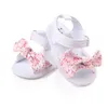 First Walkers 2023 Summer Kids Shoes Fashion Sweet Princess Sandali per bambini per ragazze Toddler Baby Soft Traspirante Hoolow Out Bow