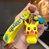 Cartoon Kawaii Accessories Kirby Rubber Keychain 3D Cute Kirby Star Silicone Pvc Keychain