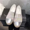 30 colori di lusso casual scarpe da donna espadrillas estate designer donna piatta spiaggia mezze pantofole moda donna mocassini pescatore scarpe di tela con scatola taglia 35-41 V0VZ